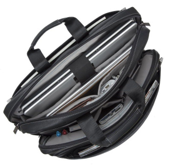 Сумка для ноутбука 16" Riva 8940 (PU) черный - купить недорого с доставкой в интернет-магазине