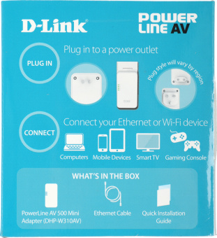 Повторитель беспроводного сигнала D-Link DHP-W310AV 10/100BASE-TX/Wi-Fi - купить недорого с доставкой в интернет-магазине