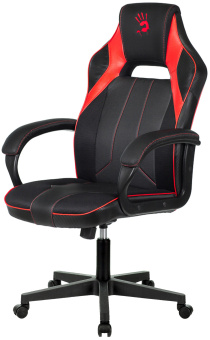 Кресло игровое A4Tech Bloody GC-300 черный/красный ткань/эко.кожа крестов. - купить недорого с доставкой в интернет-магазине