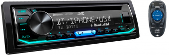 Автомагнитола CD JVC KD-T902BT 1DIN 4x50Вт - купить недорого с доставкой в интернет-магазине
