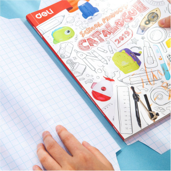 Пленка Deli EZ75112 Super Wings для книги с липк.сл. (набор 10шт) ПП гладкая прозр. 500х360мм - купить недорого с доставкой в интернет-магазине