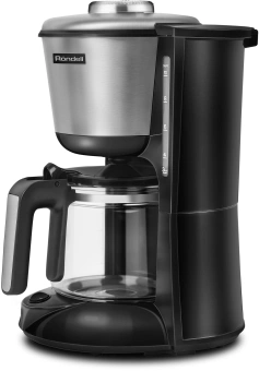 Кофеварка капельная Rondell 1100-RE-01 1000Вт серебристый/черный - купить недорого с доставкой в интернет-магазине