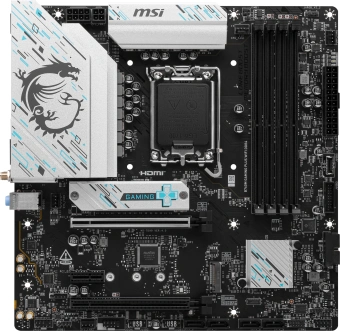 Материнская плата MSI B760M GAMING PLUS WIFI DDR4 Soc-1700 Intel B760 4xDDR4 mATX AC`97 8ch(7.1) 2.5Gg+HDMI+DP - купить недорого с доставкой в интернет-магазине