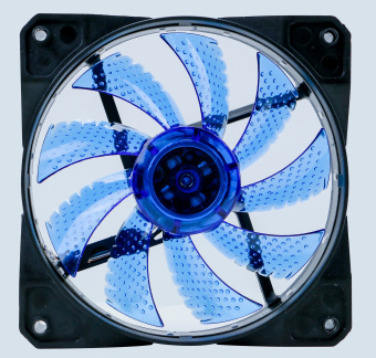 Вентилятор Digma DFAN-LED-BLUE 120x120x25mm 3-pin 4-pin (Molex)23dB 115gr LED Ret - купить недорого с доставкой в интернет-магазине