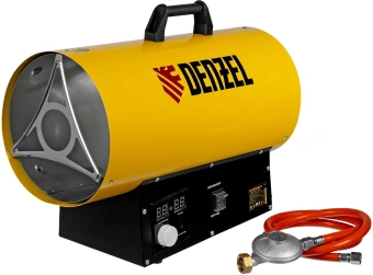 Тепловая пушка газовая Denzel GHG-15i 15000Вт желтый/черный - купить недорого с доставкой в интернет-магазине