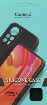 Чехол (клип-кейс) BoraSCO для Honor 200 Lite Silicone Case черный (73437) - купить недорого с доставкой в интернет-магазине