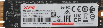 Накопитель SSD A-Data PCIe 4.0 x4 4TB AGAMMIXS70B-4T-CS XPG Gammix S70 Blade M.2 2280 - купить недорого с доставкой в интернет-магазине