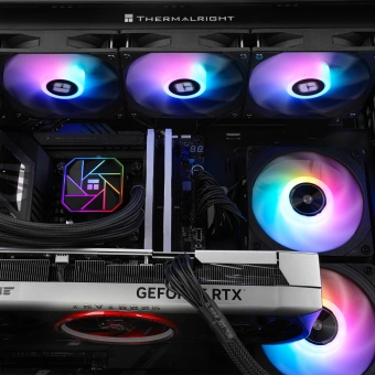 Система водяного охлаждения Thermalright Aqua Elite 360 V3 ARGB Soc-AM5/AM4/1151/1200/2066/1700 черный 4-pin 25.6dB Al Ret (A-ELITE-BL-360-ARGB-V3) - купить недорого с доставкой в интернет-магазине