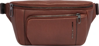 Сумка на пояс мужская Piquadro Cronus CA2174S134/M коричневый натур.кожа - купить недорого с доставкой в интернет-магазине