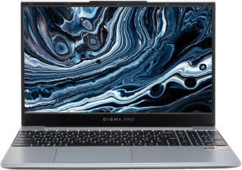 Ноутбук Digma Pro Breve Ryzen 5 Pro 5675U 16Gb SSD512Gb AMD Radeon Graphics 15.6" IPS FHD (1920x1080) Windows 11 Pro silver WiFi BT Cam 4500mAh (DN15R5-ADXW08) - купить недорого с доставкой в интернет-магазине