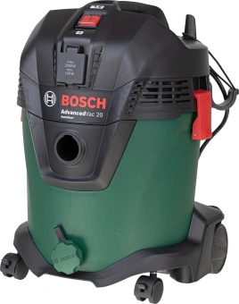 Строительный пылесос Bosch AdvancedVac20 1200Вт (уборка: сухая/влажная/выдув) зеленый - купить недорого с доставкой в интернет-магазине