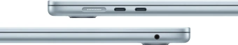 Ноутбук Apple MacBook Air A3241 M4 10 core 16Gb SSD512Gb/10 core GPU 15.3" Liquid Retina (2880x1864) macOS lt.blue WiFi BT Cam (MC7C4LL/A) - купить недорого с доставкой в интернет-магазине