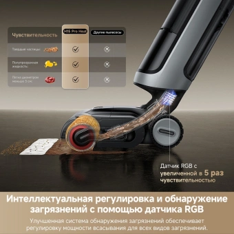 Пылесос моющий Dreame H15 Pro 400Вт черный - купить недорого с доставкой в интернет-магазине