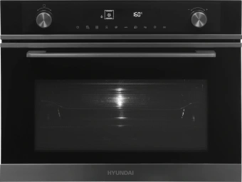 Духовой шкаф Электрический Hyundai HMEO 6540 DX черный - купить недорого с доставкой в интернет-магазине