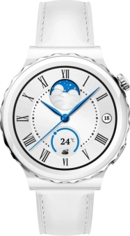 Смарт-часы Huawei Watch GT 3 Pro Frigga-B19V 43мм 1.32" AMOLED корп.белый/серебристый рем.белый разм.брасл.:130-190мм (55028857) - купить недорого с доставкой в интернет-магазине