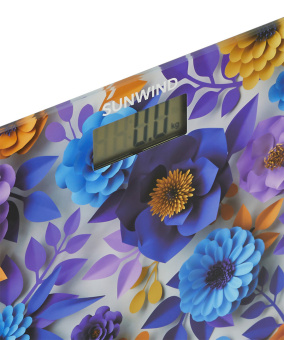 Весы напольные электронные SunWind SSB051 макс.180кг рисунок - купить недорого с доставкой в интернет-магазине