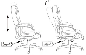 Кресло руководителя Бюрократ T-898 темно-синий 38-416 крестов. пластик - купить недорого с доставкой в интернет-магазине
