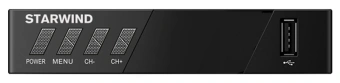 Ресивер DVB-T2 Starwind CT-140 черный - купить недорого с доставкой в интернет-магазине