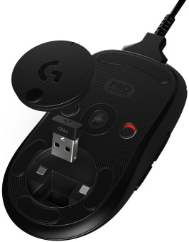 Мышь Logitech G Pro черный оптическая 25600dpi беспров. USB 7but (910-005274) - купить недорого с доставкой в интернет-магазине