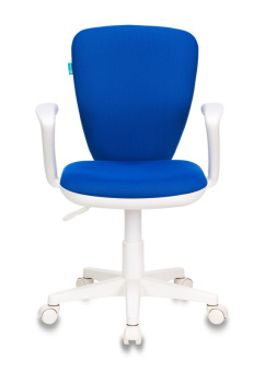 Кресло детское Бюрократ KD-W10AXSN синий 26-21 крестов. пластик белый пластик белый - купить недорого с доставкой в интернет-магазине