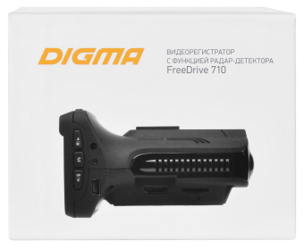 Видеорегистратор с радар-детектором Digma Freedrive 710 GPS черный - купить недорого с доставкой в интернет-магазине