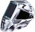 Маска сварщика Fubag IQ 5-13C M 2 филь.:хамел. кл.:1/1/1/2 см.экр.100x93мм серебристый (31583)
