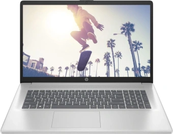 Ноутбук HP 17-cp2172ng Ryzen 5 7520U 8Gb SSD512Gb AMD Radeon 610M 17.3" IPS FHD (1920x1080) Free DOS silver WiFi BT Cam (9W1X8EA) - купить недорого с доставкой в интернет-магазине