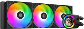 Система водяного охлаждения ID-Cooling FX360 LCD ARGB Soc-AM5/AM4/1200/1700/1851 черный 4-pin 27.2dB Al+Cu LCD 350W Ret - купить недорого с доставкой в интернет-магазине