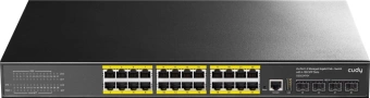 Коммутатор Cudy GS5024PS4 (L3) 24x1Гбит/с 4SFP+ 24PoE+ 400W управляемый - купить недорого с доставкой в интернет-магазине