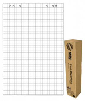 Блок бумаги Cactus CS-PFC20S-5 для флипчартов 67.5х98см клетка 20л (упак.:5шт) - купить недорого с доставкой в интернет-магазине