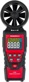 Анемометр-термометр Ermenrich Seek DN20 портативный крыльчатый красный/черный (82972) - купить недорого с доставкой в интернет-магазине