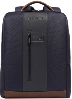 Рюкзак мужской Piquadro Brief2 CA4818BR2/BLUCU темно-синий/коричневый нейлон/натур.кожа - купить недорого с доставкой в интернет-магазине