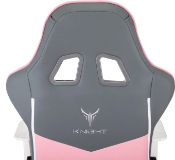 Кресло игровое Knight Catzy серый/розовый экокожа с подголов. крестов. пластик пластик белый - купить недорого с доставкой в интернет-магазине
