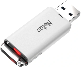 Флеш Диск Netac 256GB U185 NT03U185N-256G-32WH USB3.0 белый - купить недорого с доставкой в интернет-магазине