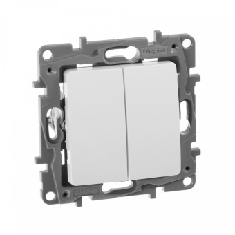 Выключатель Legrand Etika скрыт. 2кл. IP20 белый (672202) - купить недорого с доставкой в интернет-магазине