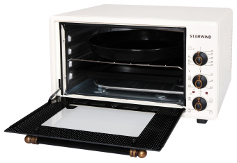 Мини-печь Starwind SMO2026 36л. 1300Вт бежевый - купить недорого с доставкой в интернет-магазине