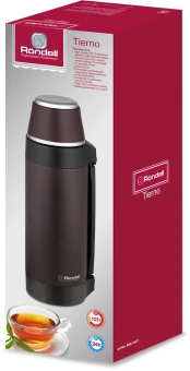 Термос для напитков Rondell Tierno RDS-1657 1.5л. бордовый картонная коробка - купить недорого с доставкой в интернет-магазине