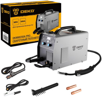 Сварочный полуавтомат Deko DKWM250A MIG-MAG/ММА 7кВт - купить недорого с доставкой в интернет-магазине