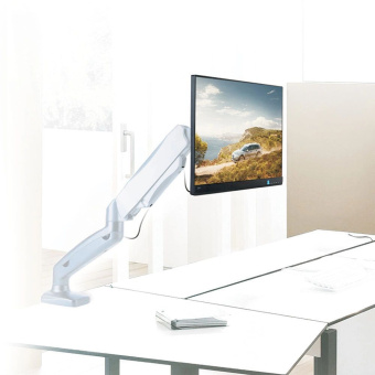 Кронштейн для мониторов Arm Media LCD-T21w белый 15"-32" макс.6.5кг настольный поворот и наклон верт.перемещ. - цена, купить или заказать с доставкой в интернет-магазине Кронштейн для мониторов Arm Media LCD-T21w белый 15"-32" макс.6.5кг настольный поворот и наклон верт.перемещ. - купить недорого с доставкой в интернет-магазине
