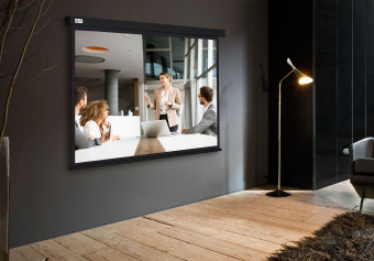 Экран Cactus 168x299см Wallscreen CS-PSW-168X299-BK 16:9 настенно-потолочный рулонный черный - цена, купить или заказать с доставкой в интернет-магазине Экран Cactus 168x299см Wallscreen CS-PSW-168X299-BK 16:9 настенно-потолочный рулонный черный - купить недорого с доставкой в интернет-магазине
