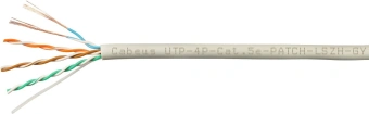Кабель информационный Cabeus UTP-4P-CAT.5E-PATCH-LSZH-GY кат.5E U/UTP 4 пары 24AWG LSZH внутренний 305м серый - купить недорого с доставкой в интернет-магазине