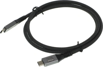 Кабель Premier 100W/4K 60HZ/20GBS USB Type-C (m)-USB Type-C (m) 1м черный - купить недорого с доставкой в интернет-магазине