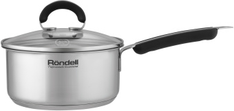 Ковш Rondell Brando RDS-1803 1.3л. d=16см (с крышкой) стальной - цена, купить или заказать с доставкой в интернет-магазине Ковш Rondell Brando RDS-1803 1.3л. d=16см (с крышкой) стальной - купить недорого с доставкой в интернет-магазине