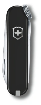 Нож перочинный Victorinox Classic SD Dark Illusion (0.6223.3G) 58мм 7функц. черный подар.коробка - купить недорого с доставкой в интернет-магазине