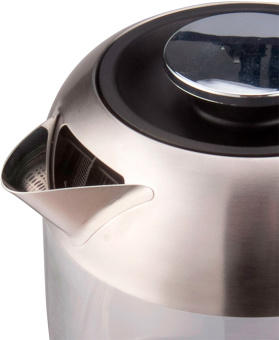 Чайник электрический Hyundai HYK-G4034 1.8л. 2200Вт черный/прозрачный корпус: стекло/пластик - купить недорого с доставкой в интернет-магазине