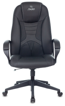 Кресло игровое Zombie 8 черный эко.кожа крестов. пластик - купить недорого с доставкой в интернет-магазине