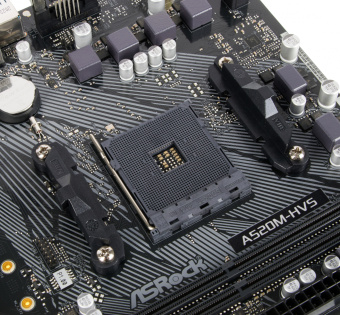 Материнская плата Asrock A520M-HVS Soc-AM4 AMD A520 2xDDR4 mATX AC`97 8ch(7.1) GbLAN RAID+VGA+HDMI - купить недорого с доставкой в интернет-магазине