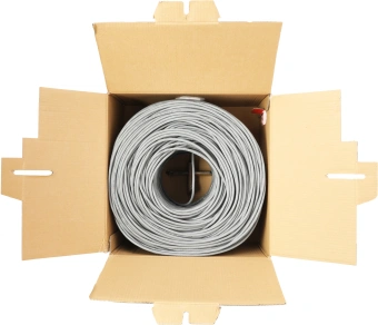 Кабель сетевой Buro BU-COP-057 UTP 4 пары cat.6 solid 0.57мм Cu 305м серый - купить недорого с доставкой в интернет-магазине