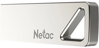 Флеш Диск Netac 4GB U326 NT03U326N-004G-20PN USB2.0 серебристый - купить недорого с доставкой в интернет-магазине
