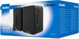 Колонки Sven АС SPS-830 2.0 черный 60Вт BT - купить недорого с доставкой в интернет-магазине